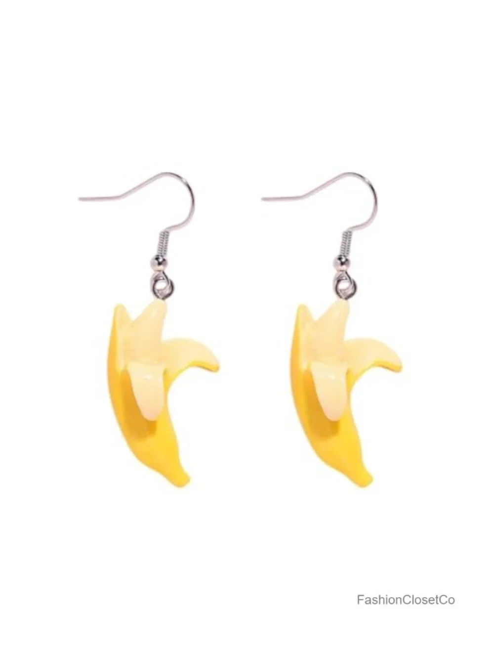 Unique Banana Dangle Earrings Acrylic Food Jewelry Gift